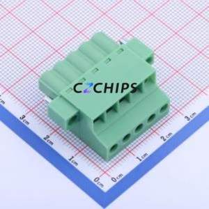 KF2EDGKCM-5.0-5P Plug-in Terminal Block P=5mm Connector Plug Screw Fixing 1x5P 5mm - Product Image 1