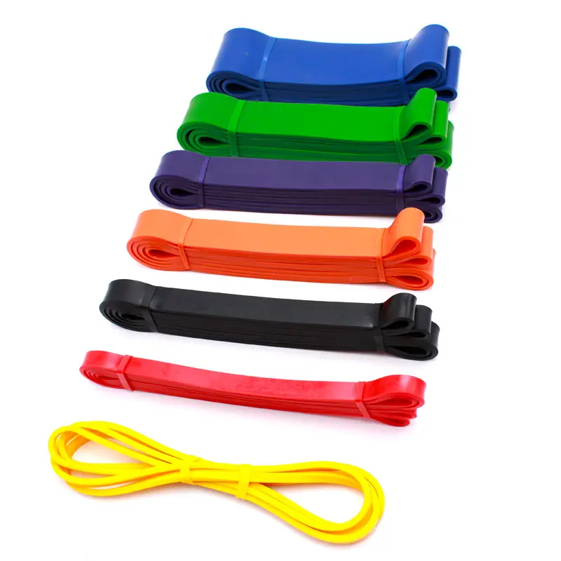 Wholesale Custom Logo Long Workout Resistance Band Set Elastic Pull-Up Assistance Rubber Strips for Exercise Fitness & Training