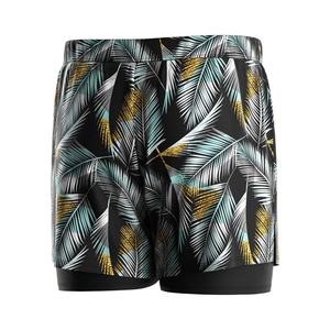 Maillot de bain ample de haute qualité pour homme, short de sport 2-en-1 en polyester pour la gym - Product Image 2