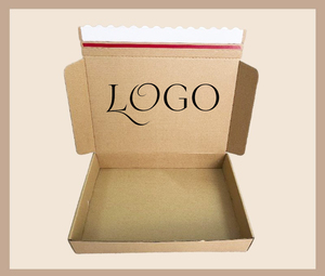Hộp đóng gói có khóa kéo tùy chỉnh, hộp đựng hàng in <span class=keywords><strong>logo</strong></span>, hộp thư thân thiện với môi trường bằng giấy kraft, hộp đóng gói quần áo tự dán - Product Image 3