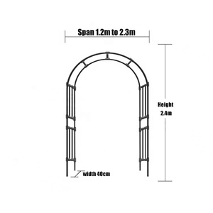各种攀岩植物的金属花园格架 - Product Image 1