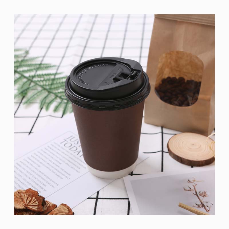 Customized Print Logo Compostable Coffee Cups 8oz 12oz 14oz 16oz 22oz Paper Glass for Hot Drink