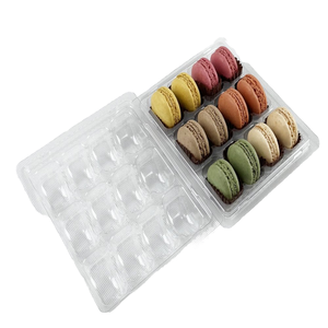 12穴正方形マカロン用プラスチックブリスタートレイ容器、リサイクル透明PET素材、カスタマイズ可能、食品グレード、OEM/ODM対応 - Product Image 4