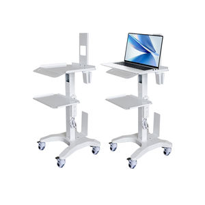 Chariot médical <span class=keywords><strong>mobile</strong></span> dentaire professionnel, base stable en forme de X, hauteur réglable, roues silencieuses, compatibilité universelle avec les scanners - Product Image 1