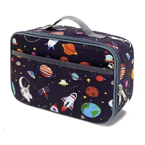 Heopono Kids Insulated Lunch Bag for School Portable Cartoon Cute Animal Printing Food Safe Mini School Lunch Thermal