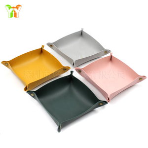 YY Multi Colors <strong>Trays</strong> Luxury Soft Pu Leather Decorative <strong>Tray</strong> Organizer <strong>for</strong> Home <strong>Decor</strong> - Product Image 6