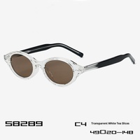Nouvelles Lunettes de Soleil Rétro Ovales à Monture Complète pour Femme, Polarisées UV400, Idéales pour le Street Style sans Maquillage