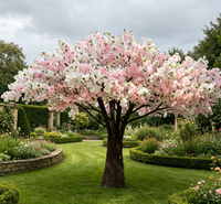 Arbre de cerisier japonais artificiel sur mesure de grande taille pour la décoration intérieure de café et de restaurant
