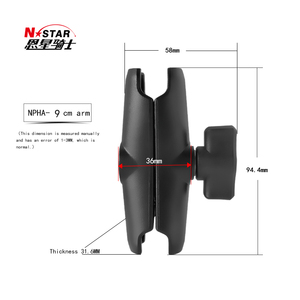 Chuyên nghiệp Heavy-Duty 90 mét kim loại cánh tay máy ảnh <span class=keywords><strong>Car</strong></span> Mount đơn hoặc đôi hút cup cài đặt cơ sở cho GoPro máy ảnh - Product Image 5