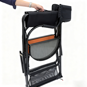 Sedia da Massaggio Portatile Facile da Trasportare, Sedia Pieghevole in Alluminio per Trucco, Ufficio, Pesca e Spiaggia - Product Image 4