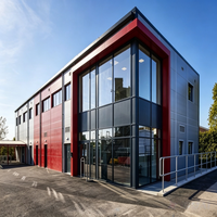 Bâtiment commercial préfabriqué à ossature métallique, multi-étages, sans colonnes, aménagement intérieur flexible