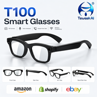 Gafas Inteligentes con IA al por Mayor, Cámara de 8MP, Traducción por Voz, Reconocimiento Visual, Grabador de Reuniones para Viajes de Negocios