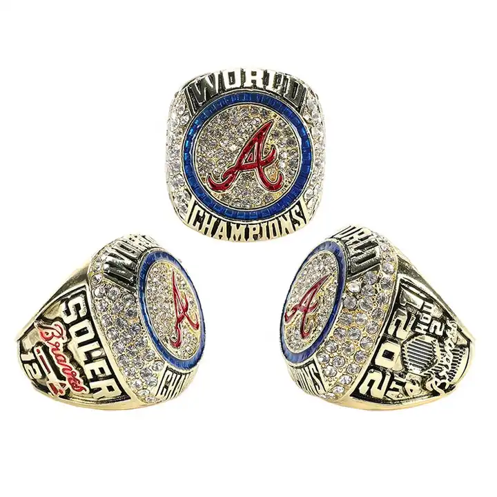 CUSTOMIZABLE SOFTBALL CHAMPION RING — GOLD BODY, RED STONES (Item #17-20) –  Discount Sports Rings