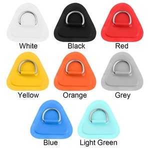 D แหวนพลาสติก3เซนติเมตรแผ่นสามเหลี่ยมสแตนเลส + พีวีซีพองเรือตกปลาเรือยืนขึ้นพายอุปกรณ์เรือคายัค - Product Image 2