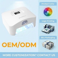 Lampe à ongles UV LED avec capteur infrarouge intelligent, démarrage/arrêt automatique, écran LCD, minuterie à cinq niveaux, lampe de séchage pour vernis gel, vente en gros