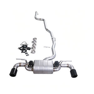Scarico Catback a Coda di Rondine con Doppia Valvola e Silenziatore Singolo in Acciaio Inox per BMW 116i <span class=keywords><strong>F20</strong></span> 1.5T <span class=keywords><strong>B38</strong></span> e X3 del 2015 - Product Image 1