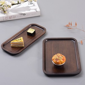 Plateau de service rectangulaire en bois massif, plateau à thé et à fruits, style simple pour la maison et l'hôtel - Product Image 3