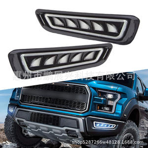 Feux de jour à LED Pengzhanxing pour Ford F-150 Raptor 2017-2021, feux antibrouillard noirs ABS, paire gauche et droite - Product Image 4