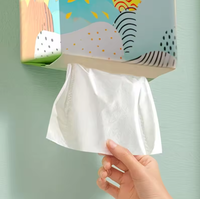 Grandes serviettes en papier magiques 4 plis à suspendre, avec gaufrage 4D, en pâte de bois vierge, pour usage domestique