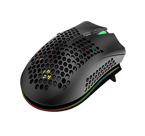 Souris de jeu optique sans fil ergonomique légère avec rétroéclairage RGB 800-1600 DPI, 6 boutons, rechargeable, OEM, pour téléphone portable, ordinateur portable, PC - Product Image 1