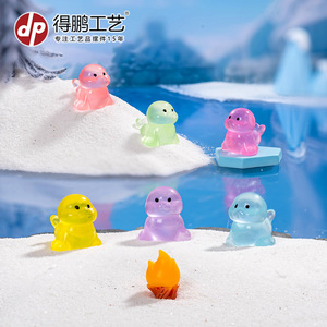 Miniature Cartoon Sea Lion Figurines Resin Multi Color Desktop Decorations Living Room <b>Ornaments</b> <b>Easter</b> Gift - Product Image 2
