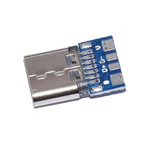 <b>Double</b>-sided Positive and Negative <b>Plug</b> TYPE-C Female test Board <b>USB</b>-3.1 Four Solder Joints with PCB Female Connector - Product Image 1