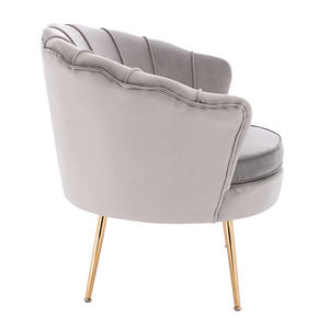 High Quality Modern Elegant Soft <strong>Flower</strong> Golden Leg Armchair Oversized Accent <strong>Arm</strong> <strong>Chair</strong> - Product Image 3
