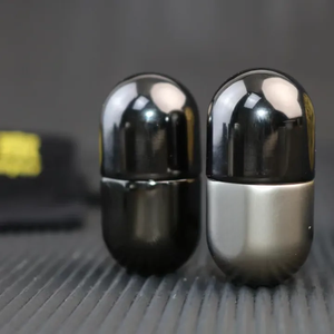 Jouet anti-stress souple en forme de pilule, jouet en métal en forme de capsule, jouet coulissant haptique en métal pour le soulagement du stress et les loisirs - Product Image 2