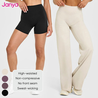 Ensemble de vêtements de sport respirants à découpe automatique Janya, ensemble de 2 pièces, haut de yoga à col halter, ensemble de tenue de sport pour la salle de sport, ensembles de fitness pour femmes