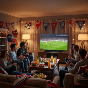 Camiseta de manga larga para fiesta de fútbol con la frase 'Viewing Saying Again' - Product Image 3