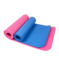 Tapete de Yoga NBR de 10 mm, Extra Grueso, Súper Suave, Duradero, Elástico, Antideslizante, para Ejercicio y Fitness