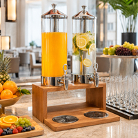 Distributeur de boissons en bois de luxe pour hôtels, banquets, buffets et traiteurs, avec robinet, distributeur de jus commercial