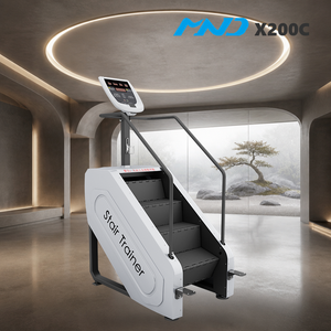 Şık Tuşlu Kontrol Sistemli Merdiven Tırmanma Aleti Spor Salonu Ekipmanı MND Fitness Bacak Eğitim Makinesi 5 Yıldızlı Otel Spor Salonu için Sağlam Gövdeye Sahip - Product Image 1