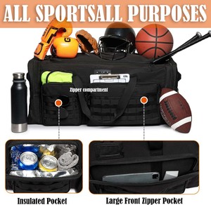 Échantillon gratuit Sac de hockey sur glace avec poches pour patins et compartiments pour accessoires Sac de hockey sur glace étanche pour une protection par tous les temps - Product Image 3