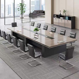 Phòng Hội Nghị Sang Trọng Văn Phòng Lớn Hình Bầu Dục Bàn Họp Thiết Kế Bàn Tiệc - Product Image 2