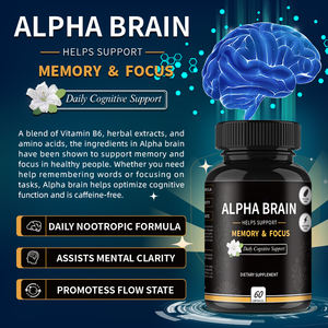 Complément Nootropique Alpha Brain Soutient la Mémoire et la Concentration, Formule de Soutien Cognitif Quotidien avec Vitamine B6 et Extraits de Plantes - Product Image 3