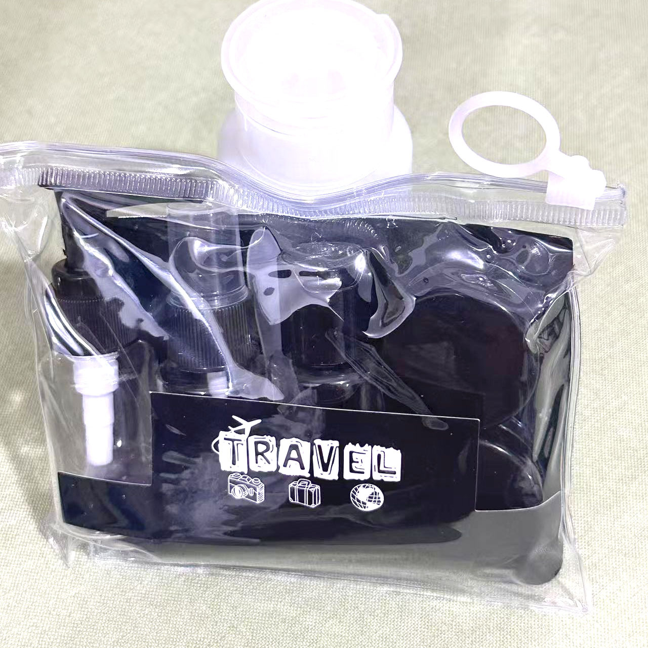 Black 6 piece- 30ml; black [6 piece set]; pet pp - 30ml