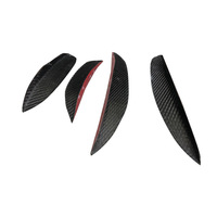 Pour Mercedes Benz W205 C63 2015-2021 4 pièces séparateurs de pare-chocs arrière en fibre de carbone ailettes évents latéraux arrière canards lame