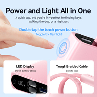 Banques d'alimentation portables Vention 10000 mAh, charge rapide, design lampe torche, banques d'alimentation de voyage