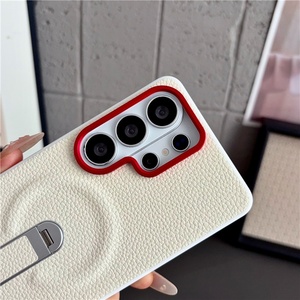 เคสโทรศัพท์หนัง PU แม่เหล็กแบบขายส่ง สำหรับ Samsung S26 S25 Ultra Plus S26 EDGE พร้อม 360 องศา °   ฝาครอบป้องกันแบบแถบ - Product Image 4