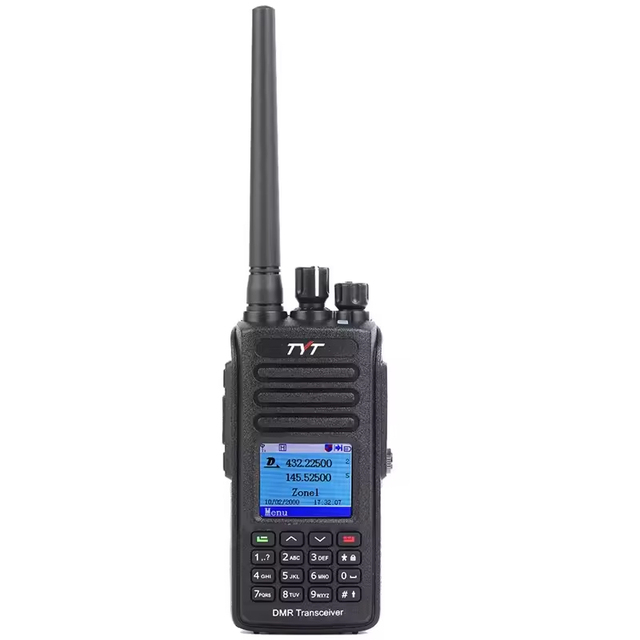 Digital Walkie Talkie Clear Sound for TYT 10W MD-UV390 DMR High Capacity Waterproof Dual Band UV for Large Events FCC Certified