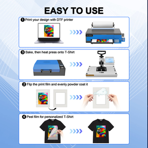 Tốt nhất cho khởi động nhỏ gọn A3 dtf máy in sử dụng xp600, chi phí thấp và hiệu quả cao, hoàn hảo cho doanh nghiệp nhỏ & sử dụng nhà - Product Image 6