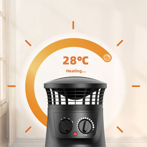 Stufa Elettrica Mini da Tavolo <span class=keywords><strong>ECO</strong></span> 1000w/1500w con Uscita Aria a 360 Gradi, Riscaldamento in Ceramica PTC per Camera da Letto e Scrivania - Product Image 4