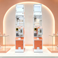 Mini machine à griffes commerciale à monnayeur avec vitrine, jeu d'arcade attrape-prix pour poupées et peluches, pour centre commercial