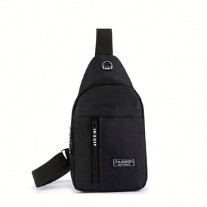 Sac messager de voyage personnalisé avec logo, sac de poitrine en nylon, sac bandoulière imperméable - Product Image 2