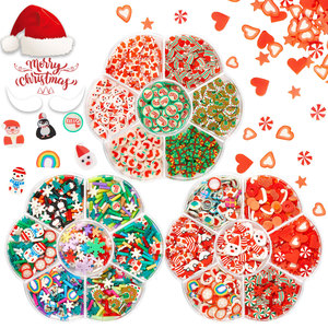Pegamento para Uñas con Diseño de Corazón de Nieve Navideño 2024, Adorno 3D para Uñas - Product Image 1