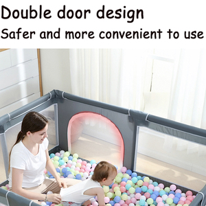 Corralito de Seguridad Moderno para Bebés y Niños Pequeños, Centro de Actividades Interior/Exterior Ecológico y Duradero, Valla de Juego de Fácil Montaje - Product Image 4