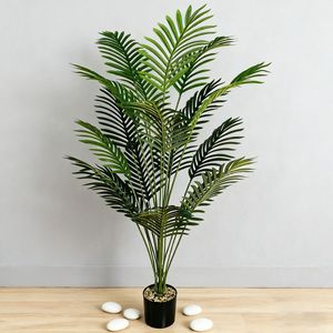 Nouvelle Offre 2025 : Palmier Tropical Artificiel de 125 cm Résistant aux UV, Plante en Pot Écologique et Durable pour Aménagement Paysager, Maison et Hôtel - Product Image 5