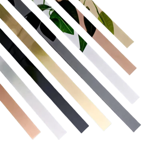 금속 골드 스테인레스 스틸 타일 가장자리 벽 트림 바닥 천장 테두리 전환 프로필 장식 스트립 - Product Image 6