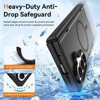 Coque de protection de luxe antichoc pour Samsung Z Fold 8 Ultra 7, toucher doux effet peau, magnétique, personnalisable, vente en gros